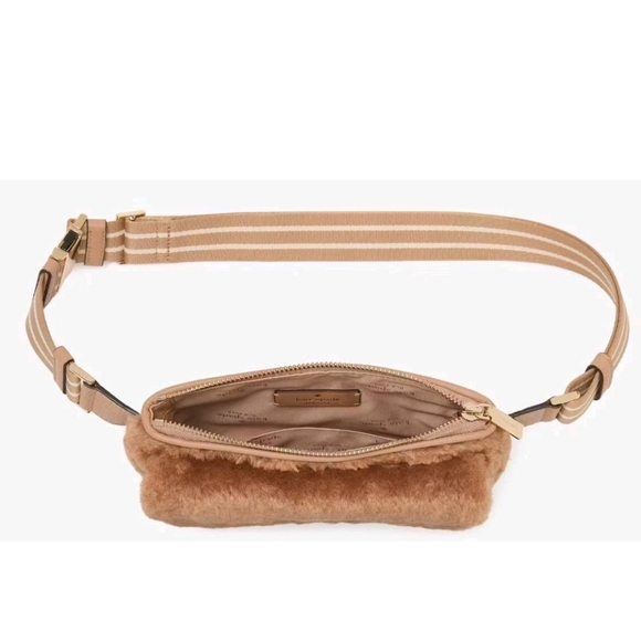 Kate Spase NWTs Rosie Faux Fur Belt Bag Fanny Pack - Picture 5 of 10